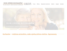 Tablet Screenshot of domopiekikochanow.pl